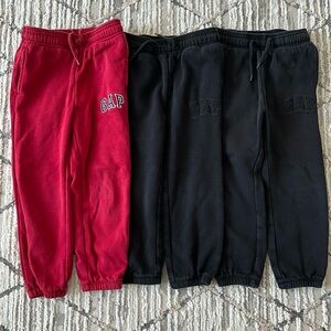 Three GAP sweatpant joggers